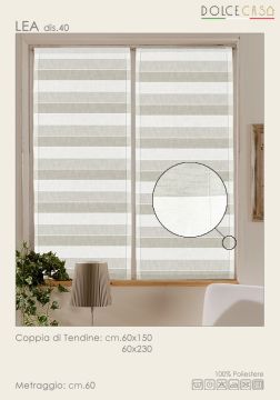 COPPIA TENDA LEA IN POLIESTERE 60X230CM V.40 