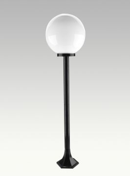LAMPIONCINO DA TERRA MOD. NEMOS IN ALLUMINIO NERO  