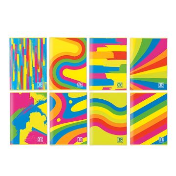 ONE COLOR - QUADERNO FANTAFLUO 20+1 FOGLI RIGHE 4a 5a elem. ASS.