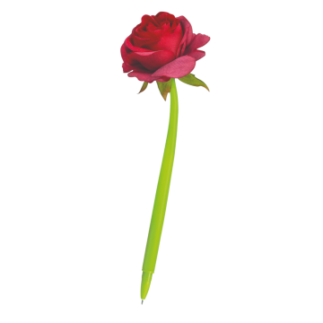 LEBEZ - PENNA A SFERA BLU FLEXY RED ROSES