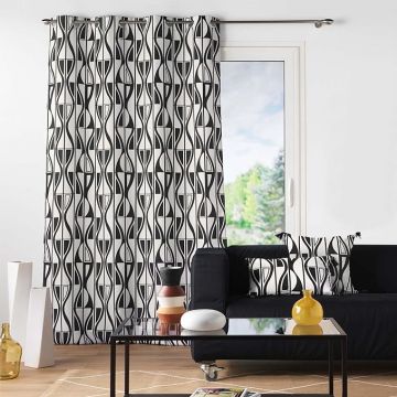 TENDA CON OCCHIELLI IN POLIESTERE STAMPATO IKARIS 140X280CM