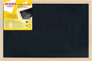 ARDA - LAVAGNA 40X60 CM NERA CON CORNICE IN LEGNO 
