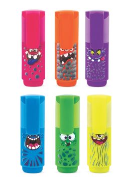 LEBEZ - MONSTERS SET 6 EVIDENZIATORI BOY COLORI ASSORTITI