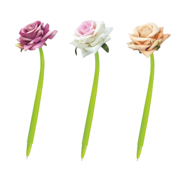 LEBEZ - PENNA A SFERA BLU FLEXY ROSES ASSORTITO