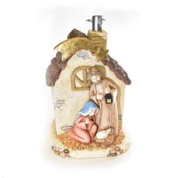 BASE PER ALBERO PRESEPE IN POLIRESINA 30.5X36.5CM H 46CM