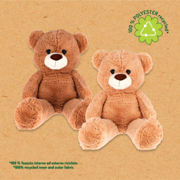 ORSO 70CM 100% MATERIALE RICICLATO ASSORTITO