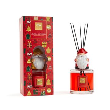 DIFFUSORE DI ESSENZA LOLA 500ML CON BACCHETTI COTONE ARANCIA/CANNELLA ASS.