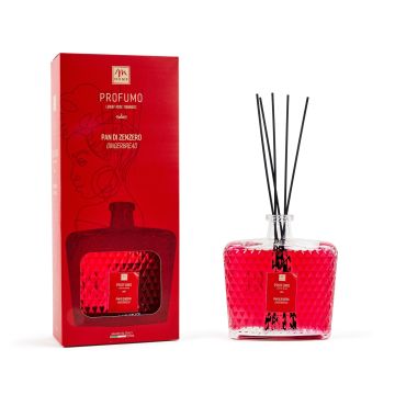 DIFFUSORE DI ESSENZA 700ML CON BACCHETTI COTONE PAN DI ZENZERO
