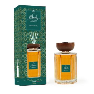 DIFFUSORE FRAGRANZA CON BACCHETTI CLARA 500ML LIME&BASILICO 