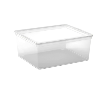 CONTENITORE C BOX IN PLASTICA TRASPARENTE 37X26 H. 14CM 11LT