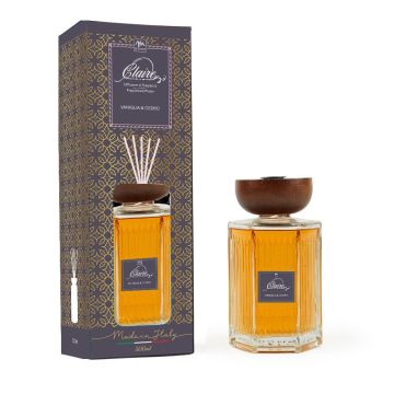 DIFFUSORE FRAGRANZA CON BACCHETTI CLARA 500ML VANIGLIA&CEDRO
