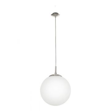 LAMPADARIO 1 LUCE RONDO SATINATO D. 30CM - 1X60W E27