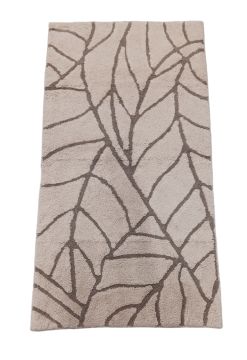 TAPPETO BAGNO LEAFY PANNA 60X100CM