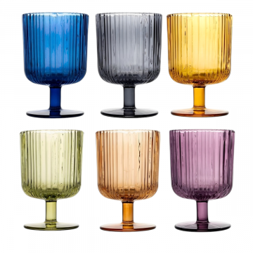CALICE DA VINO IN VETRO COLORATO LINEA LYRIC 26CL ASSORTITO