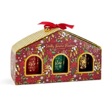 CONFEZIONE REGALO SET 3 CANDELE PROFUMAZIONI ASS 60GR DIAM. 21.5CM H 14CM