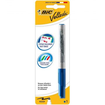 MARCATORE X LAVAGNA BLU BIC VELLEDA 1741 BL1 EU