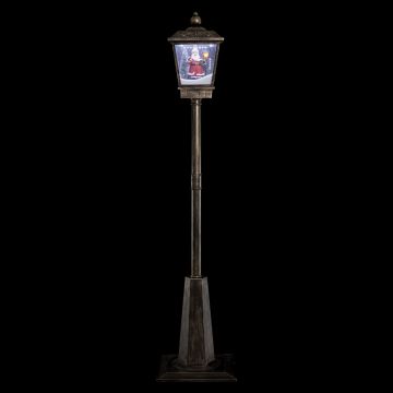 LAMPIONE LUMINOSO 33 LED E BABBO NATALE 40.3X40.3CM H 182.4CM