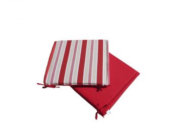 CUSC.COPRISEDIA RED STRIPE/RED 40X40X4CM