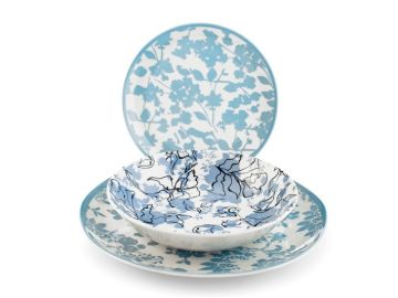 SERVIZIO PIATTI 18PZ IN PORCELLANA COUPE CELESTIA