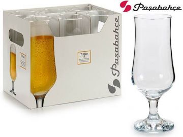 SET 6 BICCHIERI DA BIRRA TULIPE 385CC