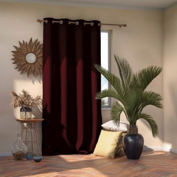 TENDA BLACKOUT IN POLIESTERE 140X280CM BORDEAUX