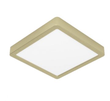 PLAFONIERA LED FUEVA 5 ORO 21X21CM - 2000ml 3000K 17W 