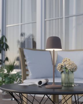 LAMPADA DA TAVOLO MANNERA MARRONE ARRUGINITO 11X34CM - 2.2W 3000K 200lm