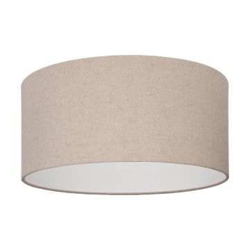 PLAFONIERA FENIGLIA NERO/NATURAL 47.5X24CM - 1XE27 40W