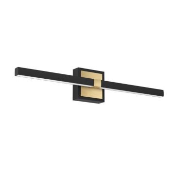 APPLIQUE A LED PEGUERA NERA/ORO H. 11CM - 1X11W 1165lm IP44