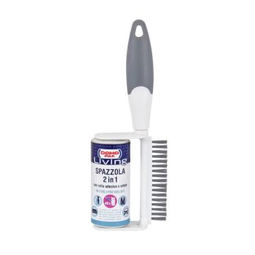 SPAZZOLA 2IN1 CON RULLO ADESIVO E SETOLE