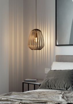LAMPADARIO ESPINAL BRONZO 28X110CM - 1XE27 40W