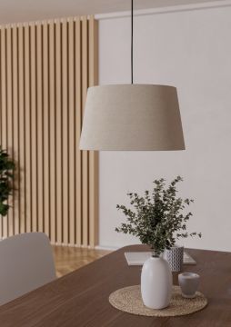 LAMPADARIO FEBRES NERO/BIANCO 35X110CM - 1XE27 60W