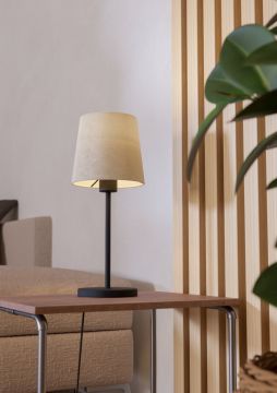 LAMPADA DA TAVOLO FEBRES NERO/BIANCO 18X44CM - 1XE27 60W