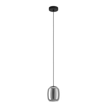 LAMPADARIO CIAMPINO NERO/GRIGIO 15X110CM - 1XE27 28W
