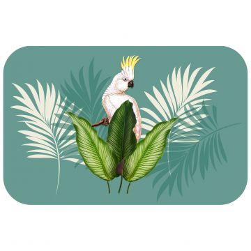 TOVAGLIETTA OPACO CACATOES IN POLIPROPILENE 28,5X44CM