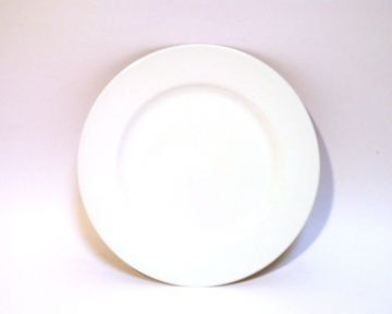 PIATTO PLASTICA D33CM LISCIO BIANCO