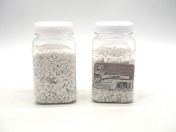 BARATTOLO IN PLASTICA CON 500GR GHIAINO BIANCO