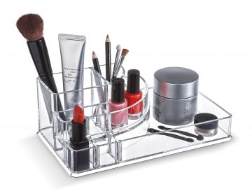 ORGANIZER TRUCCHI 22.3X12.7X8CM TRASPARENTE