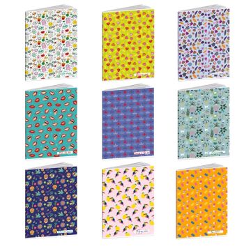 GLI IMPERDIBILI - QUADERNO MAXI PLATTERN 24+1 FOGLI A4 RIGHE 1 Rigo ASS.