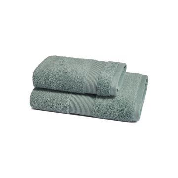 ZUCCHI - COMPLETO SPUGNA BAGNO 1+1 MENTA 40X60/60X110CM 100% COTONE