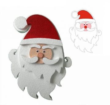 BABBO NATALE 60CM H 60XL 45XS 4.5CM IN POLISTIROLO