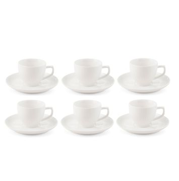 SET 6 TAZZINE CAFFE' CAPITAL 90ML BIANCHE 