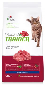 NATURAL TRAINER CAT ADULTO MANZO 1.5KG