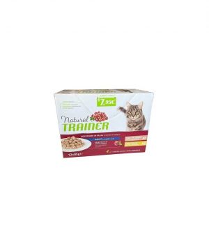 NATURAL TRAINER CAT ADULTO SALMONE/POLLO UMIDO 12X85GR