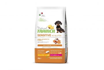 NATURAL TRAINER DOG P&J SMALL & TOY SENSITIVE SALMONE E CEREALI INTEGRALI KG 2