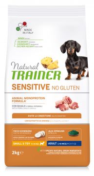 NATURAL TRAINER DOG ADULTO MEDIUM & MAXI SENSITIVE MAIALE E CEREALI INTEGRALI KG 3