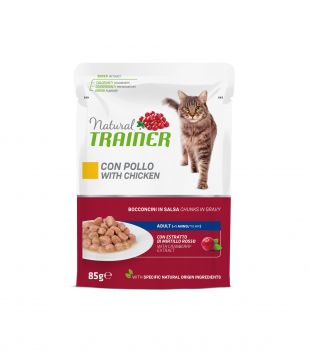 NATURAL TRAINER CAT UMIDO POLLO GR 85