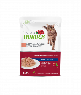 NATURAL TRAINER CAT UMIDO SALMONE GR 85