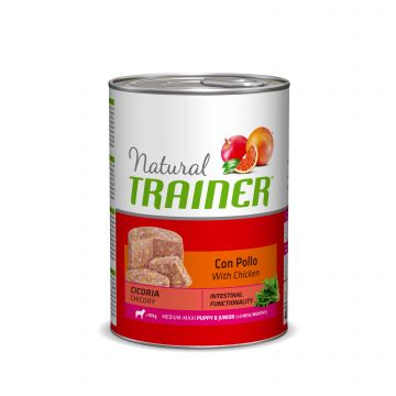 NATURAL TRAINER PUPPY&JUNIOR MEDIUM&MAXI POLLO 400GR UMIDO