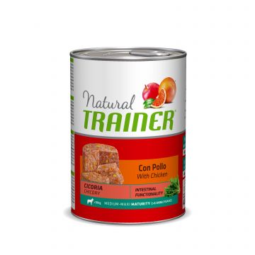 NATURAL TRAINER ADULTO MEDIUM & MAXI POLLO KG 0.4 UMIDO